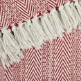 thumbnail image 4 of Barn Red Herringbone Stripe Throw, 4 of 5