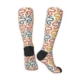thumbnail image 4 of Fotbe Snake print Women's Men's Novelty Crew Socks Cotton Socks Knee High Socks for Walking,Running,Nurses,Pregnancy, 4 of 9