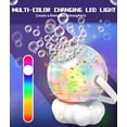 thumbnail image 3 of Máquina de burbujas FREQUENT BUBBLES recargable de 600 ml con LED, 3 of 7