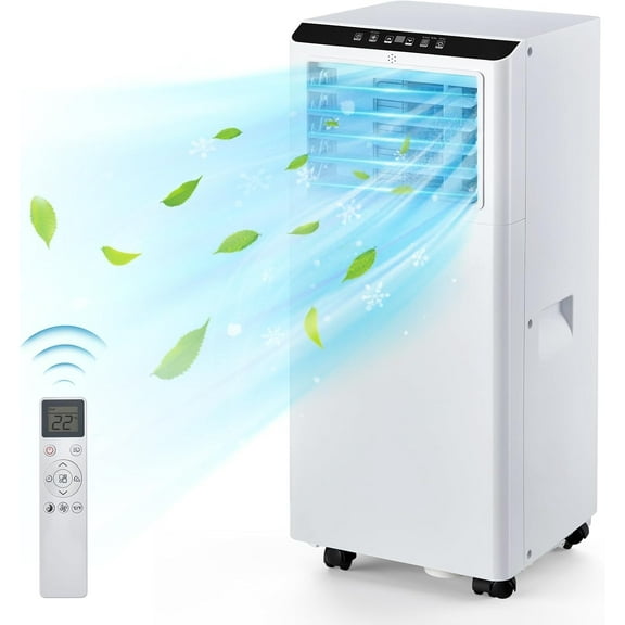 Portable Air Conditioners 8000 BTU, 3-In-1 Portable AC Unit Cools Up to 350 Sq.Ft With Dehumidifier, Fan, Cooling Mode & Window Kit, Room Air Conditioner Portable for Bedroom, Living Room, Office