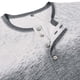 thumbnail image 4 of Blusas y camisas de manga larga con cuello redondo y degradado para hombre, blusas casuales con botones y cuello redondo, blusas de poliéster para hombre, 4 of 7