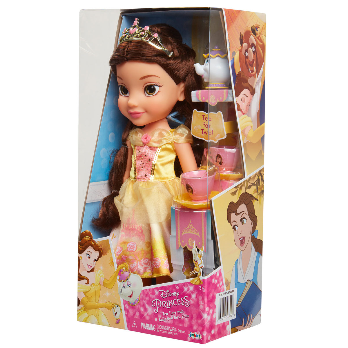 15.4 Inch Disney Doll Tea Time Party With Friend Belle + Mrs. Potts