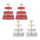 thumbnail image 1 of 4 unids 3 Tier Cupcake Stand Pastelería Sirviendo Platter Snack Rack, 1 of 10
