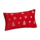 thumbnail image 3 of Funda de almohada decorativa navideña de peluche, funda de cojín, funda de almohada suave y lavable Rojo, 3 of 9