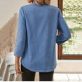 thumbnail image 6 of Njagoc3 Womens Solid Color Denim Shirt, Button-Down, Long Sleeve, Casual Fall & Winter Top, 6 of 6