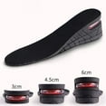 thumbnail image 3 of Happydeer 1 Pair Shoe Insole Invisible Breathable Removable Make You Taller Comfortable Height Increasing Air Cushion Shoe Insole Heel Insert for Men Women, 3 of 13