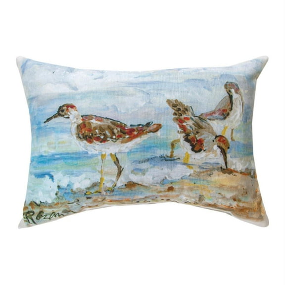 Manual Woodworkers SHFSB Shore Bird Climaweave Rectangle Throw Pillow, 18 x 13 inch, Multicolor