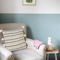 thumbnail image 3 of LR Home Modern Farmhouse Striped Throw Pillow with Pom Poms, 3 of 10