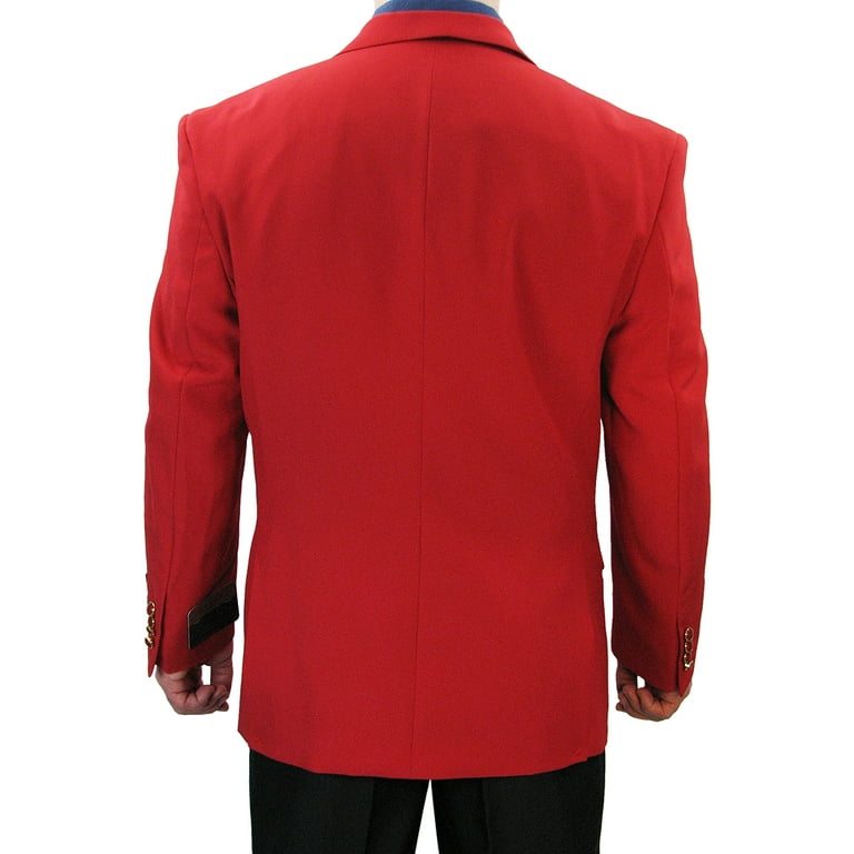 Sharp Hand Tailored Men 2B Dress Blazer w 1 Pair of Socks Size 36S 62L Red 54R Walmart