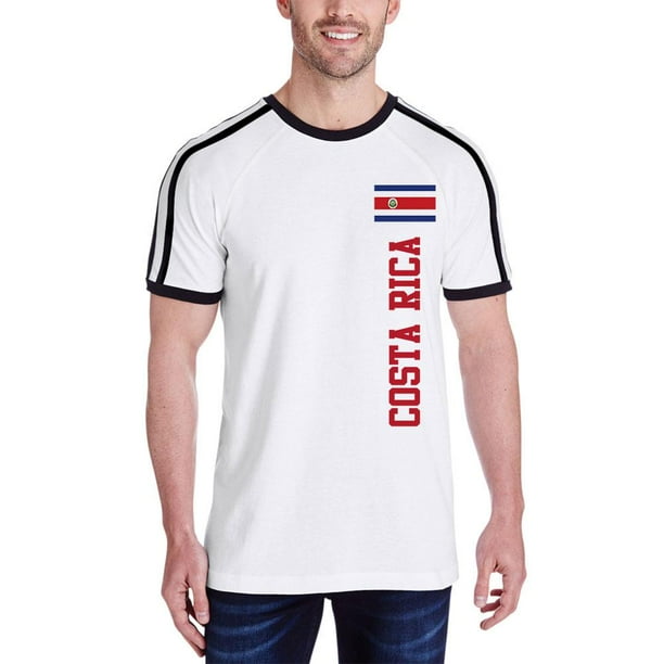 Old Glory World Cup Costa Rica Mens Soccer Jersey TShirt WhiteBlack SM