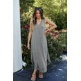 thumbnail image 4 of 2022 New Womens Dresses Summer Women'S Clothing Casual Loose V-Neck Sleeveless One-Piece Dress Comfortable Breathable Skirt, 4 of 6