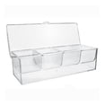 thumbnail image 4 of Servidor de condimentos fríos con tapa Servidor de buffet de comida fría Soporte de guarnición de barra solo caja, 4 of 9