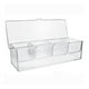 thumbnail image 4 of Servidor de condimentos fríos con tapa Servidor de buffet de comida fría de 4 compartimentos solo caja, 4 of 9