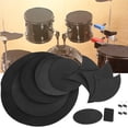 thumbnail image 2 of 14 Pcs Drum Practice Pad EBR Material Drum Mute Practicing Pad for Player, 2 of 12