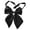 Black, variant on Pre-Tied Womens Bow Ties, Adjustable Satin Neckties for Ladies, Button-Detachable Bow Tie Set for Work, Parties, Weddings, Accessories