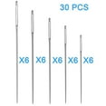 thumbnail image 3 of 30Pcs Large-Eye Stitching Sharp Thick Needles, 5 Sizes Stainless Steel Sewing Needles Kit for Embroidery and Hand Sewing, 3 of 7