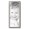 thumbnail image 2 of ArtToFrames 8" x 20" Silver with Stained Grey Picture Frame, 8x20 inch Silver Wood Poster Frame (WOM-4767), 2 of 7