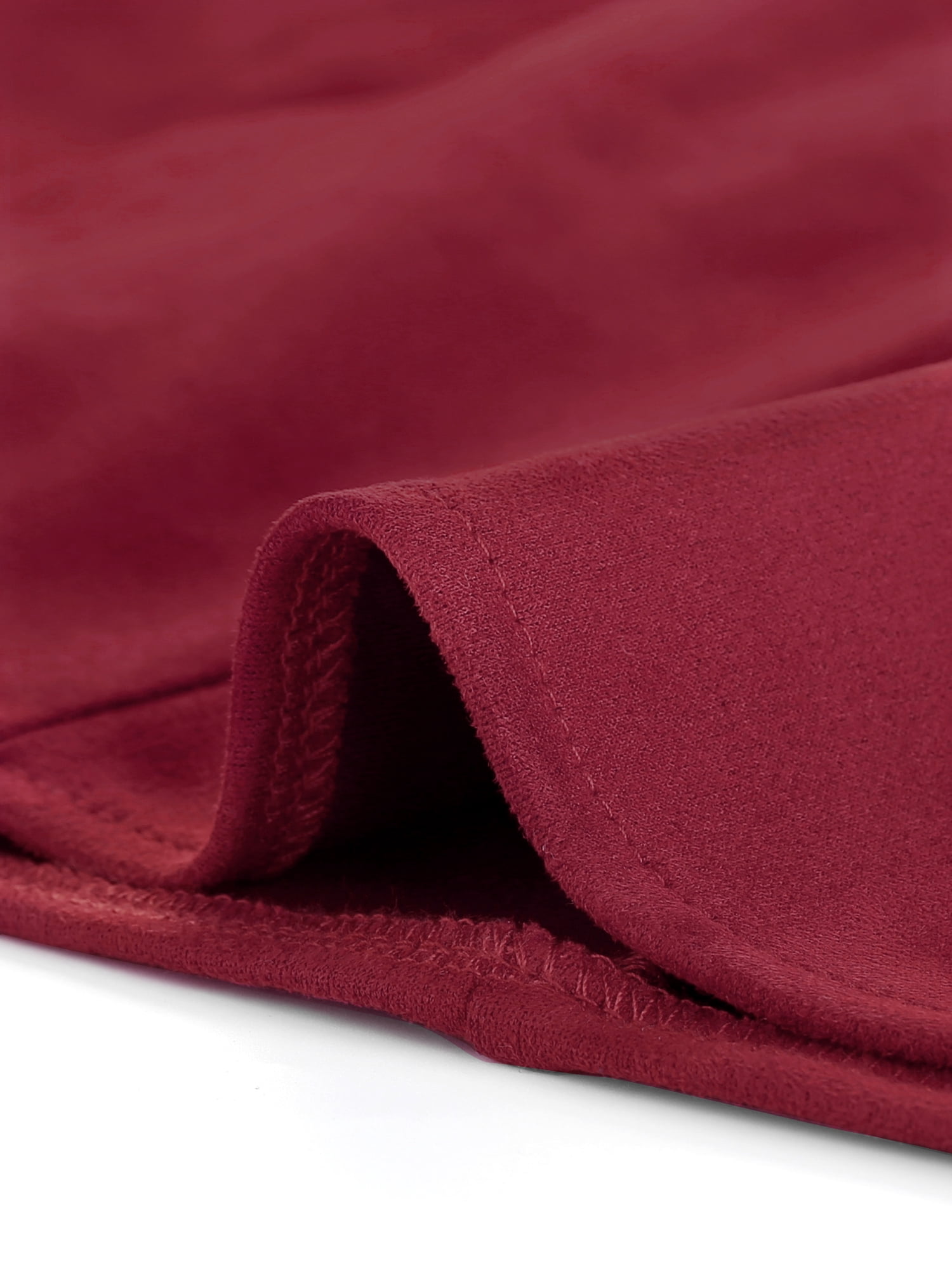 DARING DIVA Women's Faux Suede Button Front Mini A-Line Skirt L Dark Red