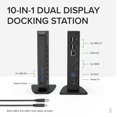 thumbnail image 2 of Estación de acoplamiento para ordenador portátil USB 3.0/USB-C 2 HDMI 6 USB, 2 of 8