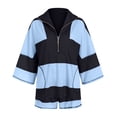 thumbnail image 2 of ASEIDFNSA Women Half Sleeve Pullover and Shorts Set Color Block Casual Summer Outfit Lounge Wear, 2 of 4