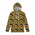 thumbnail image 3 of Sudadera con capucha con estampado floral de girasol para hombres y mujeres, sudadera con estampado 3D de plantas y flores, sudaderas con capucha de moda Harajuku, jerséis de manga larga, 3 of 5
