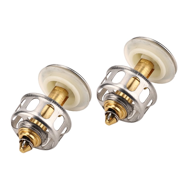 Sink Drain Stopper, Stainless Steel 2pcs One Piece Molded Bathroom Sink Strainer For Kitchen For Bathroom