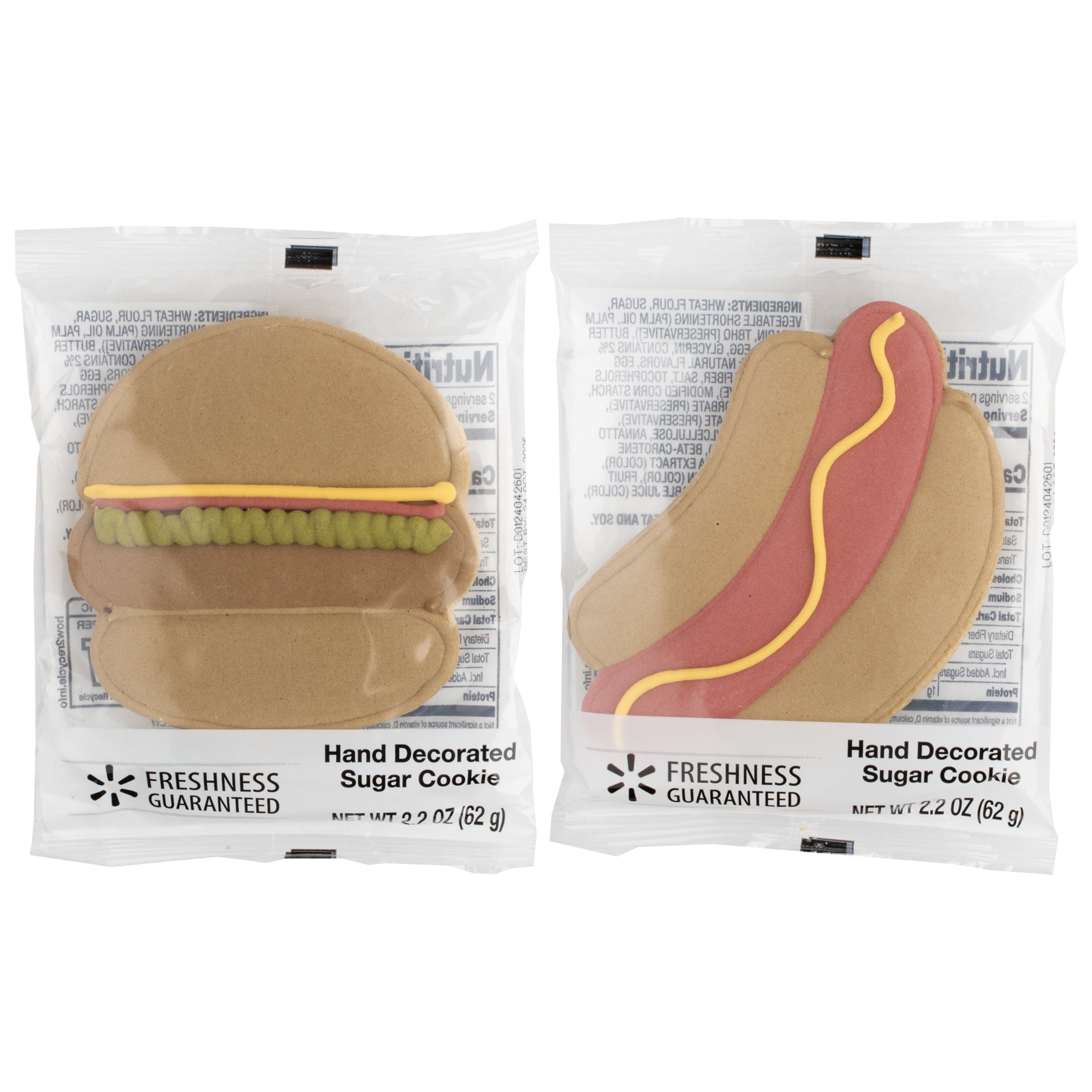 Freshness Guaranteed Backyard BBQ Hand-Decorated Ready-to-Eat Pre-Baked Vanilla Sugar Cookies, 2.2 oz, 1 Count