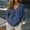 A1_Dark Blue, variant on Deep V Neck 3/4 Sleeve Plus Size Cotton Linen Gauze Shirt Oversized Linen Shirts for Women Tunic Length Linen Blouses Boho Tunic Tops Three Quarter Sleeve Linen Tops Gauze Shirt White Xl