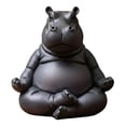 thumbnail image 6 of XIBUFE 2026 New Hippo Figurine Yoga Statue Gifts for Lovers Women Mother'S Day Knick Knacks Shelf Office Home Decor Zen Room Decoration Desk Accessories for Desk,Shelf,Office,Home,Zen Room, 6 of 7