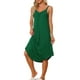 thumbnail image 1 of Vestido de pijama de lounge para mujeres INSPIRE CHIC, ropa de dormir, camisón de tirantes, noche de camisones, S Verde Oscuro, 1 of 6
