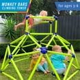 thumbnail image 2 of Barras Eezy Peezy Monkey Bars Climbing Tower para niños de 3 a 6 años, color verde y azul, 2 of 6