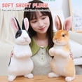 thumbnail image 2 of Simulated Rabbit Doll Little White Rabbit Doll Mascot Plush Toy Cloth Doll, 2 of 8