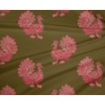 thumbnail image 4 of oneOone Tissu Polyester Lycra Tissu Imprimé à Blocs Paon 1 Yard 56 Pouces de Large, 4 of 4
