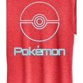 thumbnail image 3 of Pokémon - Neon Pokeball With Logo  - Women's Short Sleeve Graphic T-Shirt, 3 of 5