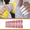 thumbnail image 5 of Qarigey Uñas postizas largas cortas de mano Multicolor uñas postizas manicura a la moda a juego pequeñas puntas de manos de cubierta Juegos de manicura Rojo claro 2, 5 of 5