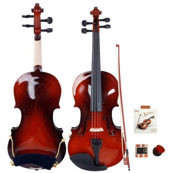 Glarry Maple Wood Natural 1/8 Violin Fiddle Set for 3-5 years Children