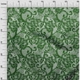 thumbnail image 3 of oneOone Silk Tabby Dark Green Fabric Lace Floral Sewing Fabric By The Yard Printed Diy Clothing Sewing Supplies 42 Inch Wide, 3 of 6