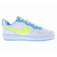 thumbnail image 2 of Nike Court Borough Low 2 GS Boys Shoes Size 7, Color: Summit White/Volt/Baltic Blue, 2 of 5
