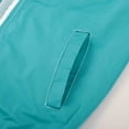 thumbnail image 3 of MADHERO Boys Girls Rain Jacket Lightweight Long Sleeve Windbreaker Sea Blue 6, 3 of 6