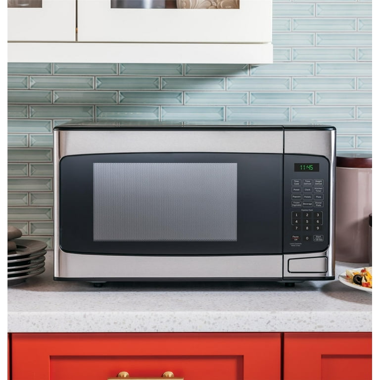GE® 1.1 Cu. Ft. Capacity Countertop Microwave Oven (Stainless Steel)