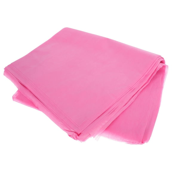 Soimiss 100Pcs Pink Disposable Nonwoven Foot Bath Towels for Spa Massage Table Beauty Care