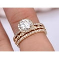 thumbnail image 5 of 2.75 Carat Moissanite Diamond Bridal Trio Ring Set with 18k Gold Plating, 5 of 5
