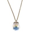 thumbnail image 2 of Flor Botella Bola De Cristal Hecha A Mano Seca Colgante Retro Clavícula Collar Azul Sunnimix Collar pendiente, 2 of 8