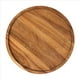 thumbnail image 2 of 2X Bandeja Redonda de Madera,Bandeja de Madera para Servir, para Servir,Tabla de para Aperitivos,Organizador de Bandejas para Cocina/Encimera B, 2 of 5