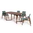 thumbnail image 6 of Modrest Jett Rectangular Mid-Century MDF Wood Dining Table in Natural Walnut, 6 of 6