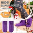 thumbnail image 5 of Minzimin Kids Boys Girls Fuzzy Slipper Socks Soft Warm Thick Fleece lined Christmas Stockings For Child Toddler Winter Home Socks, 5 of 6