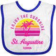 thumbnail image 3 of Inktastic Summer Enjoy the Sunshine St. Augustine Florida in Pink Boys or Girls Baby Bib, 3 of 4