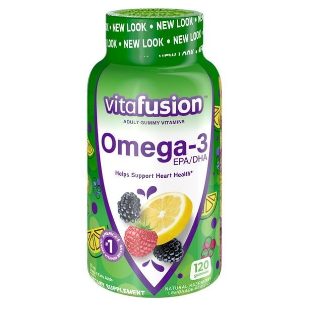 Vitafusion Omega 3 Gummies, 120 Count (Packaging May Vary) Walmart