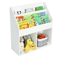 thumbnail image 3 of Spaco Kids Wooden Bookshelf Bookcase Children Toy Storage Cabinet Organizer White, Toy Organizer for Kids, Boys, Girls, Nursery, 3 of 9