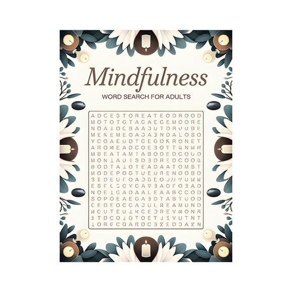Mindfulness Word Search For Adults